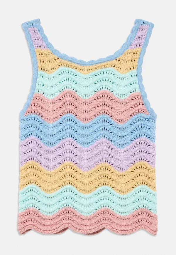 Топ хлопковый Colourful Stella Mccartney Kids, мультиколор — фото 3