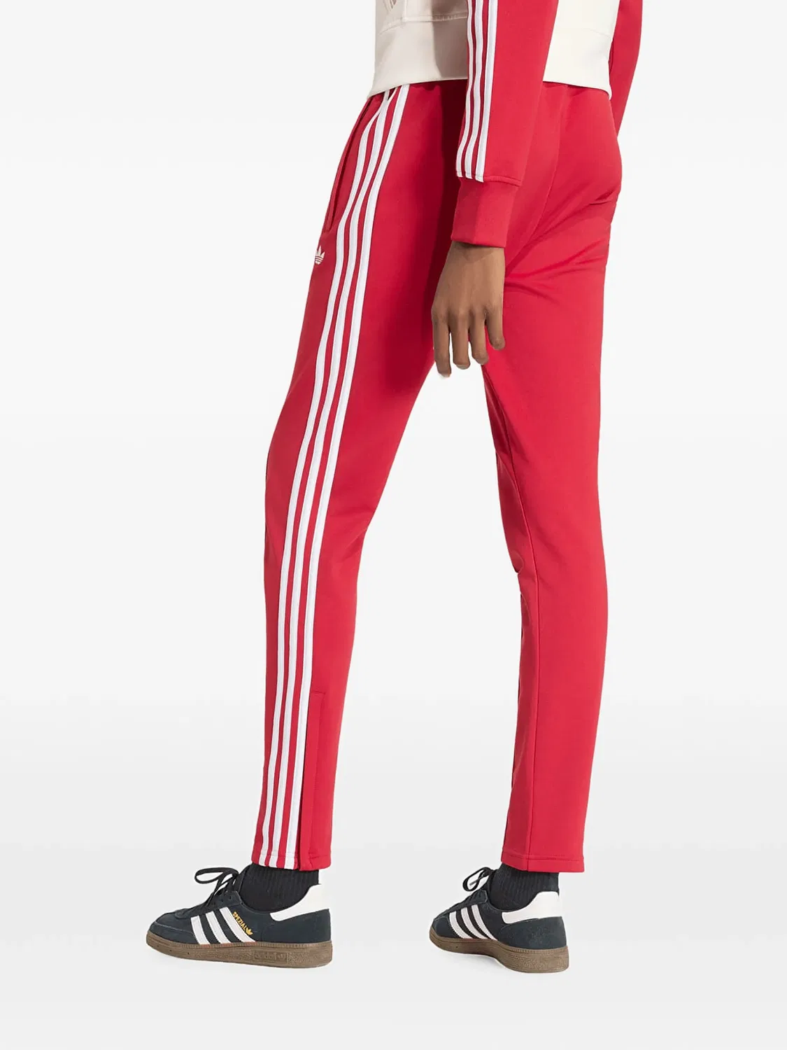 Спортивные брюки Sst Tp с вышитым логотипом Adidas, красный — фото 3