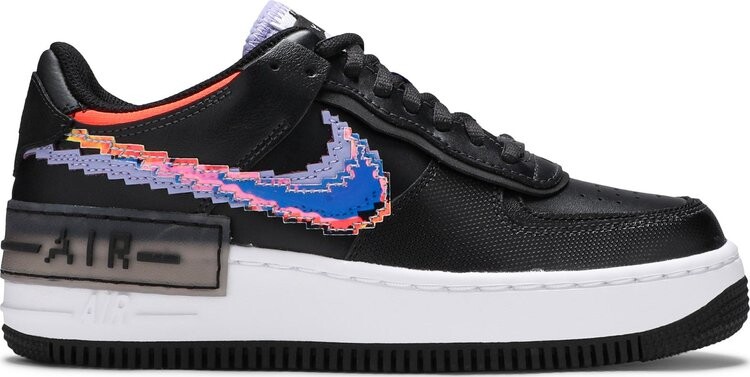 

Кроссовки Nike Wmns Air Force 1 Shadow SE 'Pixel Swoosh - Off Noir', черный
