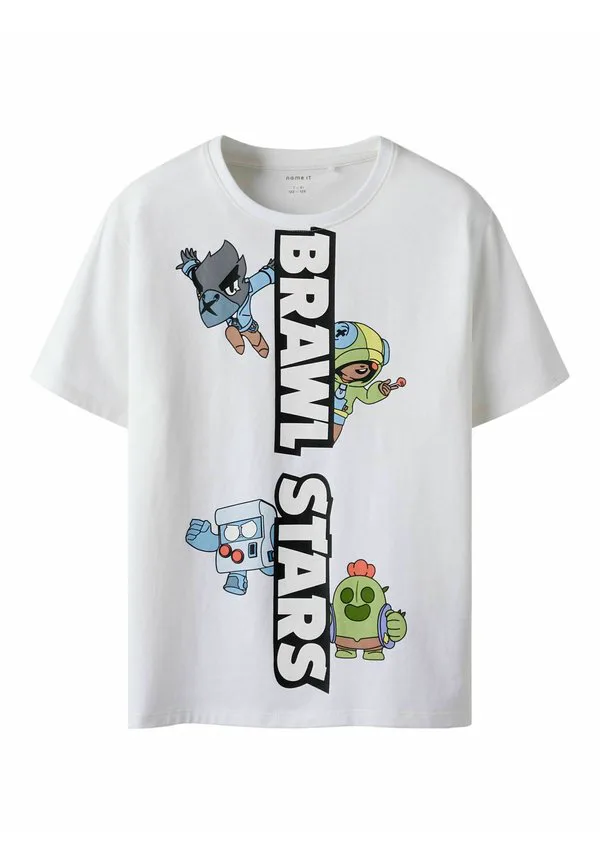 Футболка с принтом brawl stars Name It, Bright White