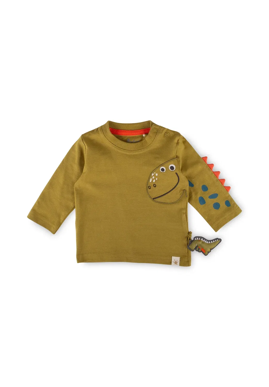 Футболка Langarmshirt с длинными рукавами, с рисунком динозавров Sigikid, Grün