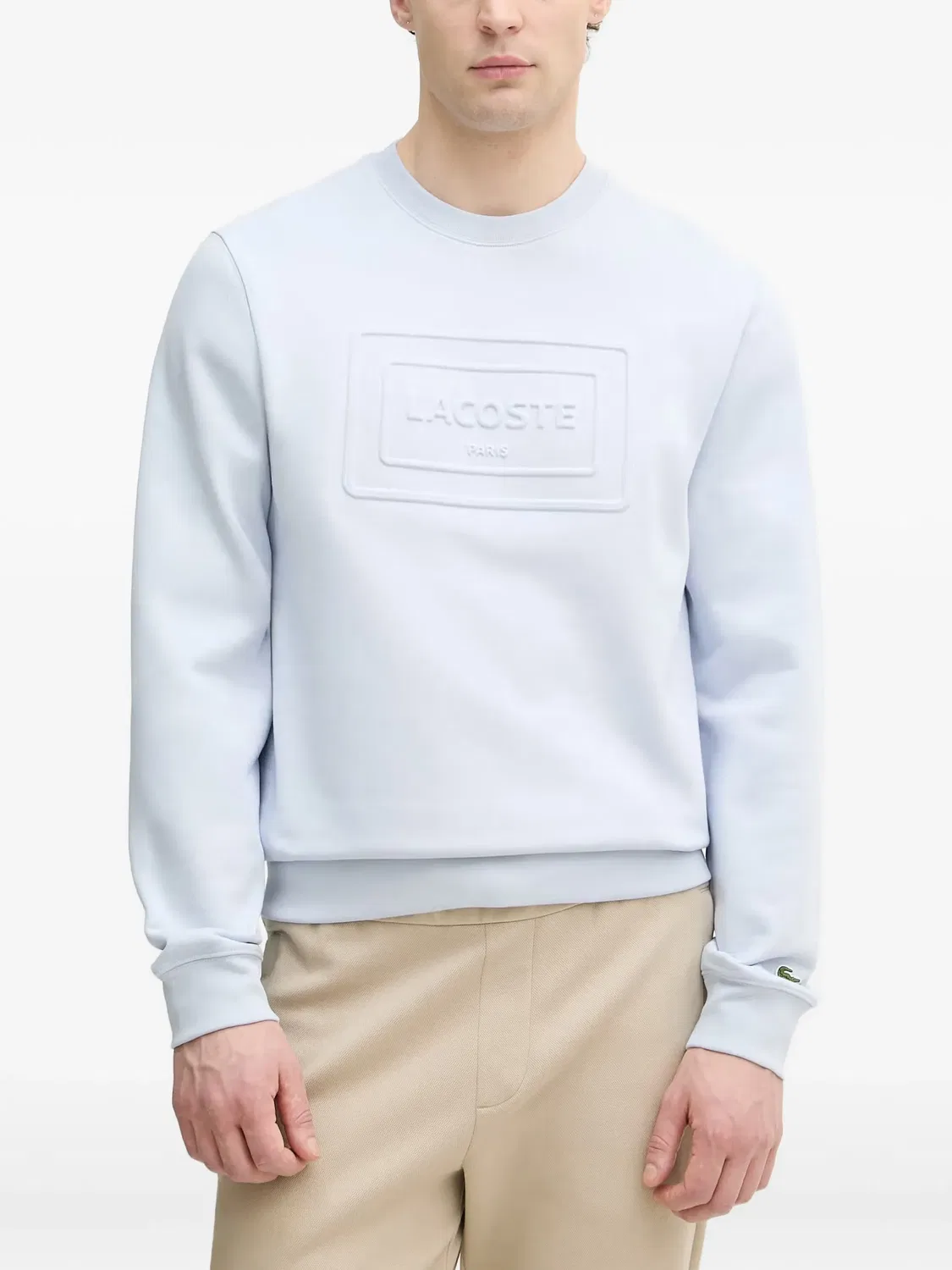 Lacoste Свитер с тисненым логотипом, синий