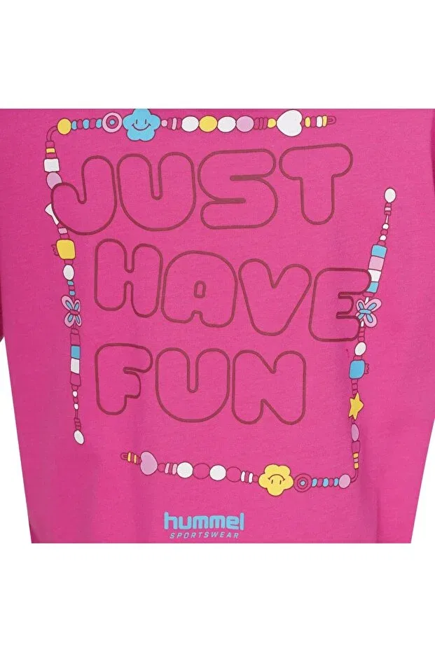 Детская футболка для мальчиков хлопковая Hummel, Pink — фото 4