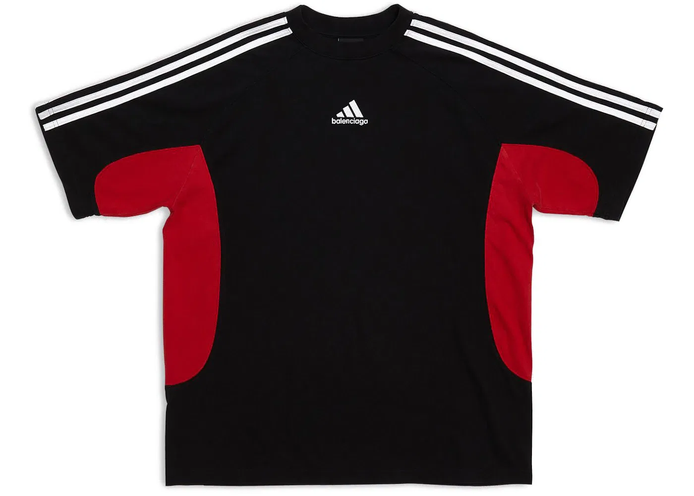 Женская футболка с принтом T-Shirt Balenciaga, Black Red