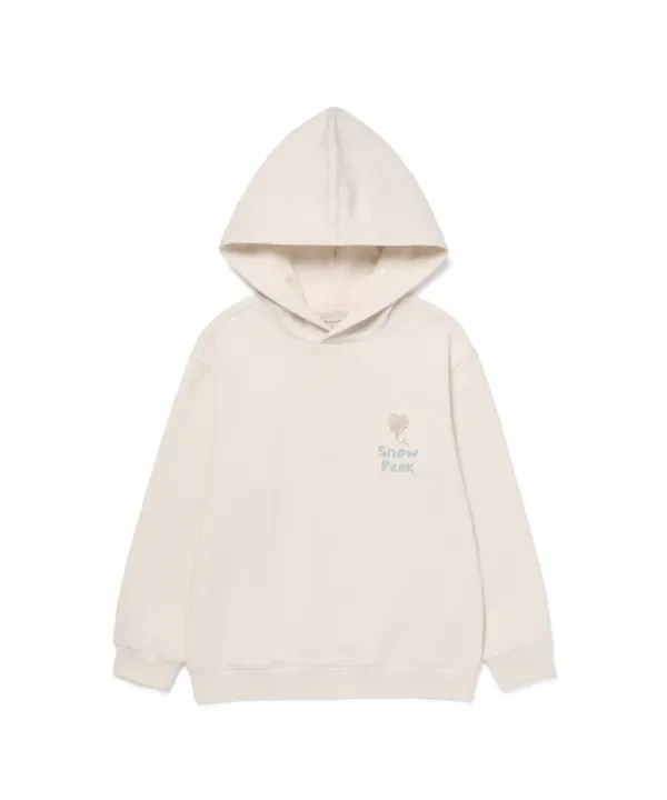 Худи детское с графическим принтом, Snowpeak Apparel Kids, кремовый — фото 2