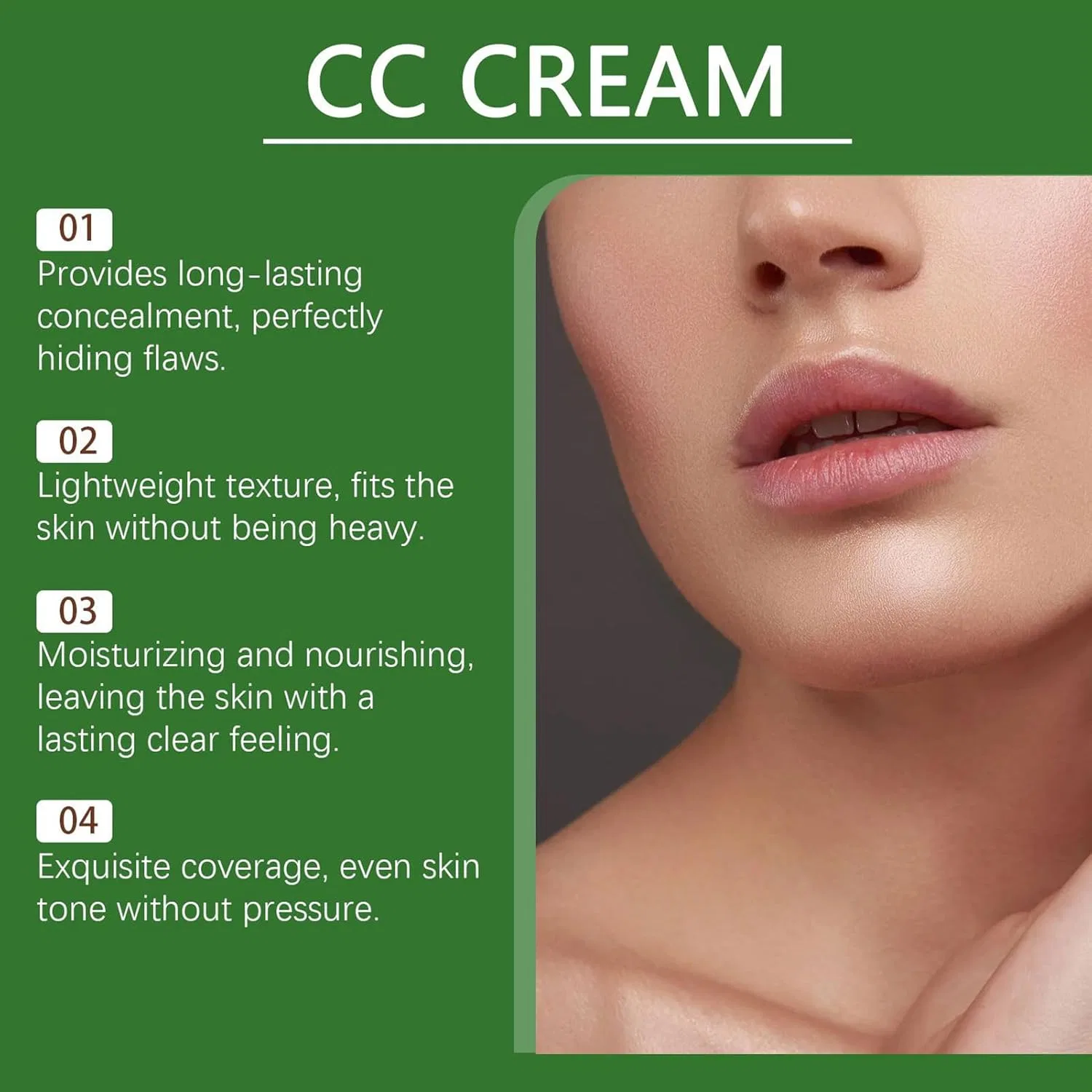Generisch CC Cream Foundation, 1 шт., ZP-A01-0026-02 — фото 4
