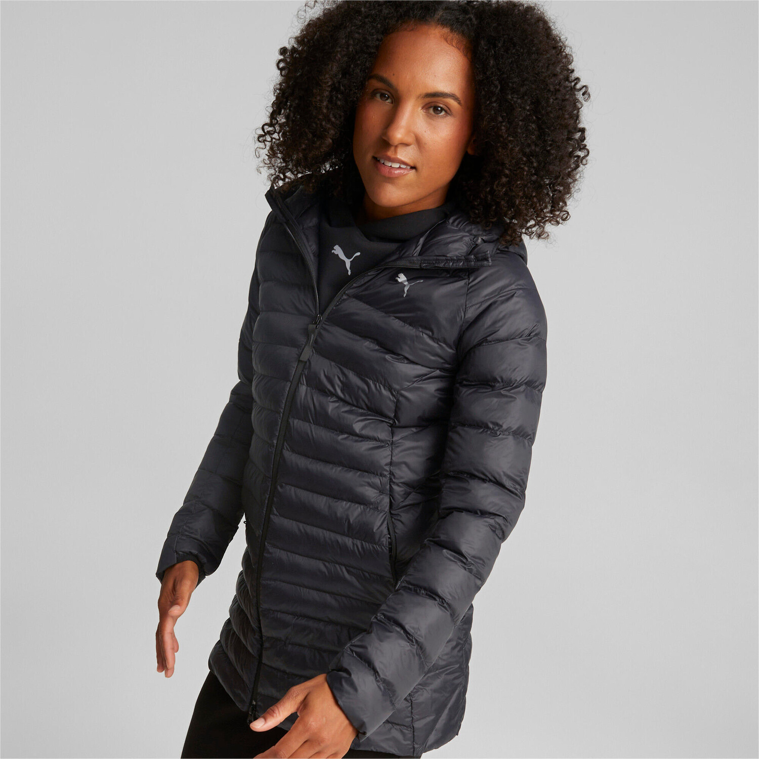 

Куртка Puma Pack Lite Primaloft Long Hood, черный