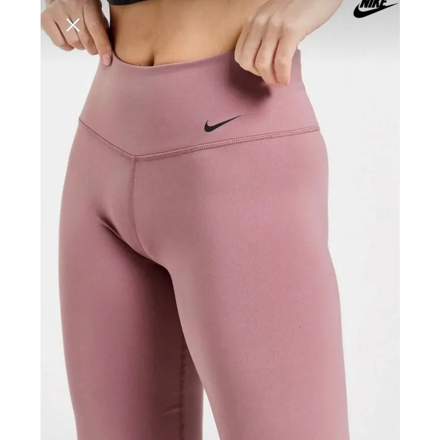 Женские леггинсы Nike Dri-Fit Pwr Classic Pant с высокой посадкой, Коричневый — фото 2