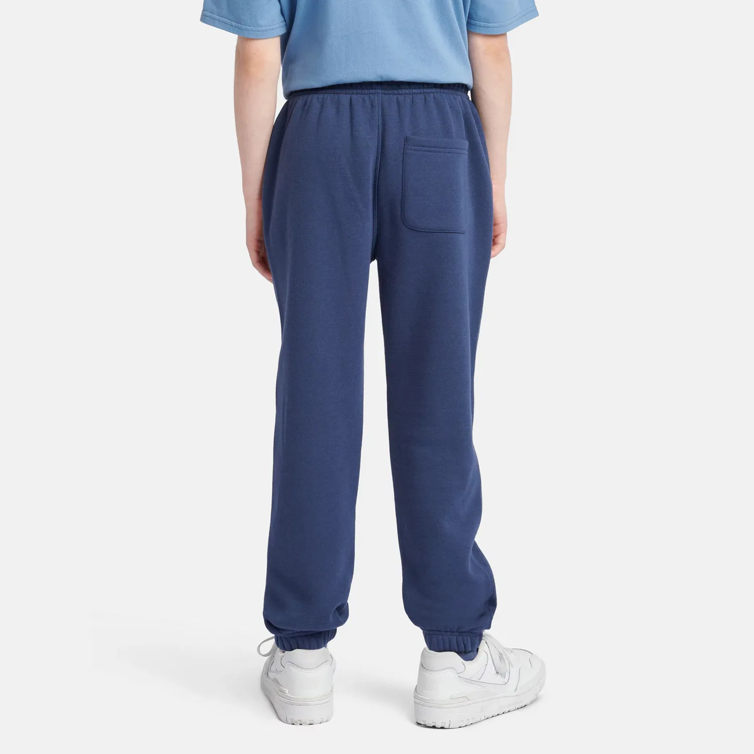 Детские спортивные штаны на средней посадке с вышитым логотипом Brush Back Small Logo New Balance, Nb Navy — фото 3