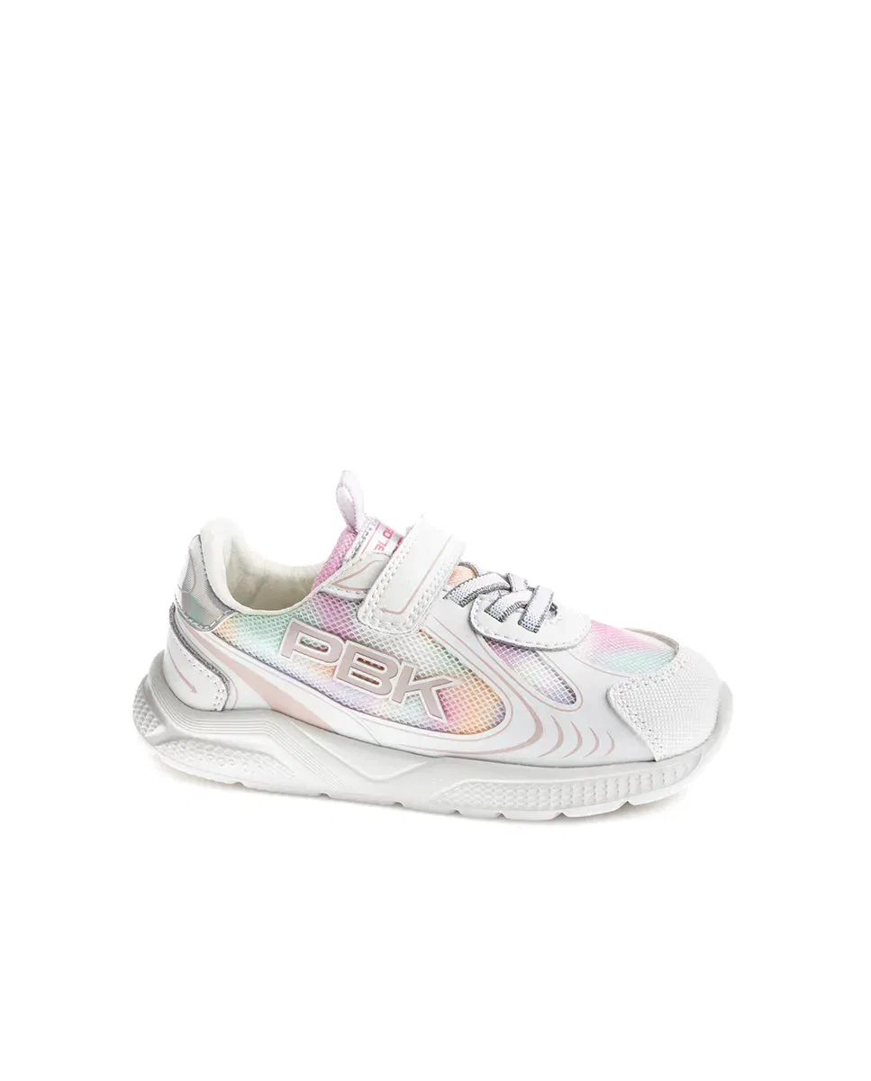 Детские кроссовки для девочек с липучками Pablosky, Blanco / Rosa