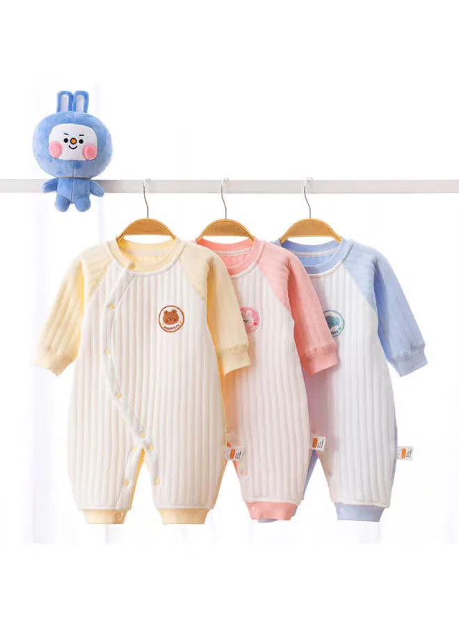 Боди-комбинезон утепленный с длинным рукавом Babyprints, розовый