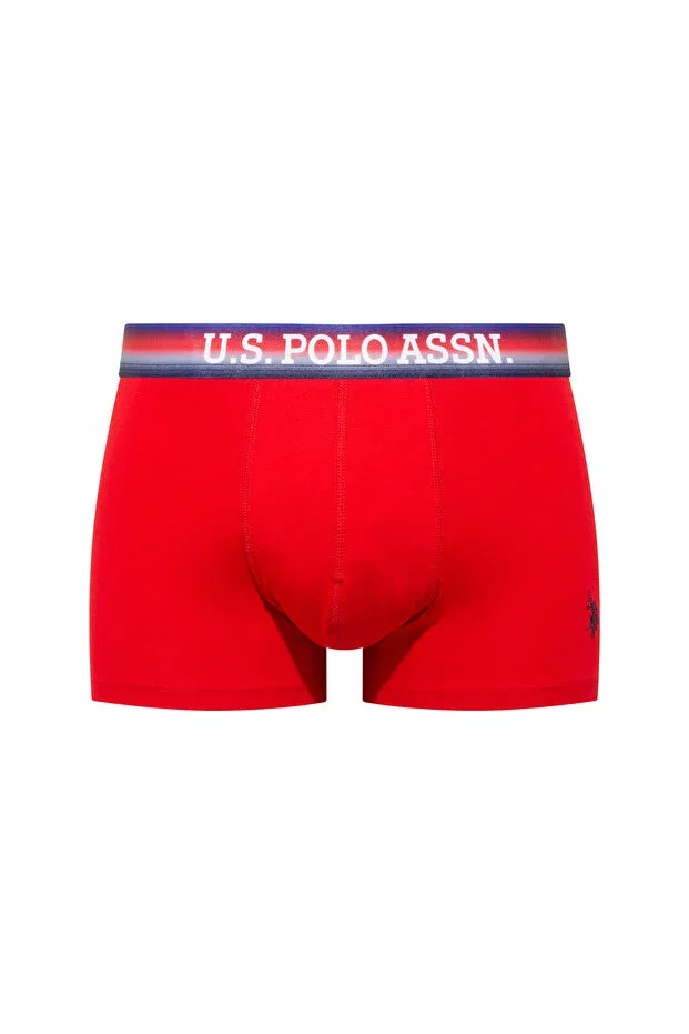 Мужские боксеры с принтом U.S. Polo Assn., 201 Red - Navy Blue - Gray Melange — фото 3