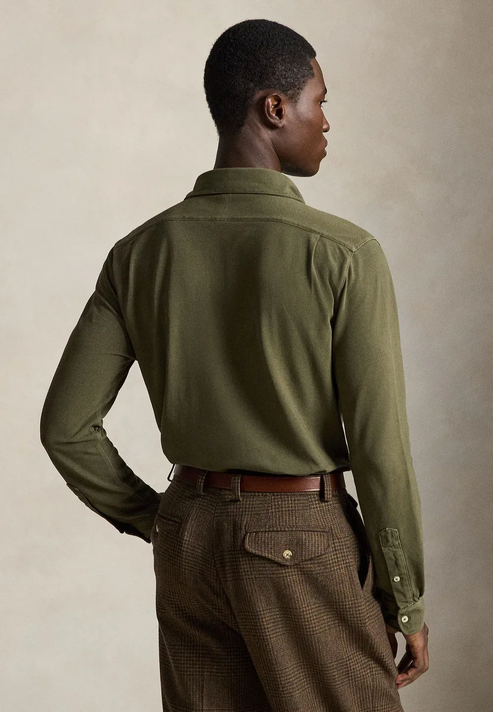 Полулегкая рубашка - рубашка Polo Ralph Lauren, Outdoors Olive — фото 3