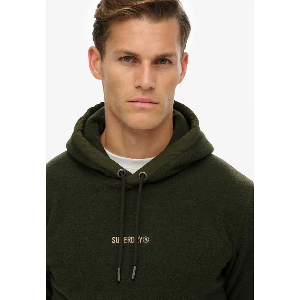 Худи с логотипом Superdry, зеленый — фото 4