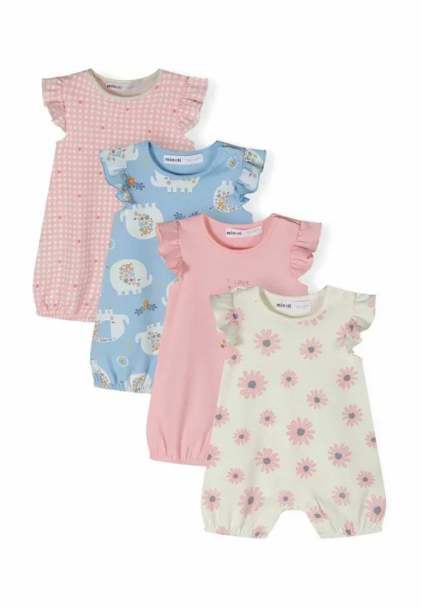 Комбинезон Animal Minoti Light Pink, светло-розовый/светло-голубой — фото 2