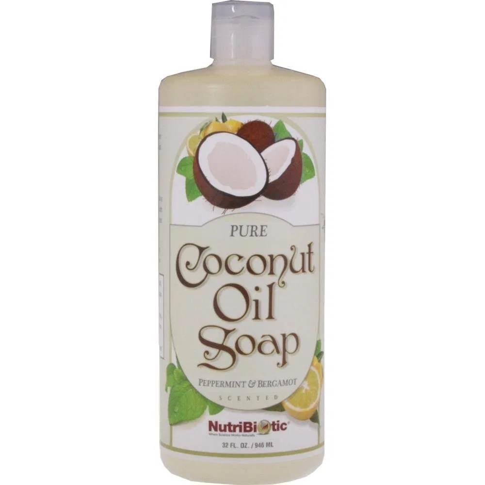 Твердое мыло Coconut Oil Soap Peppermint & Bergamot Nutrabolics 946 мл