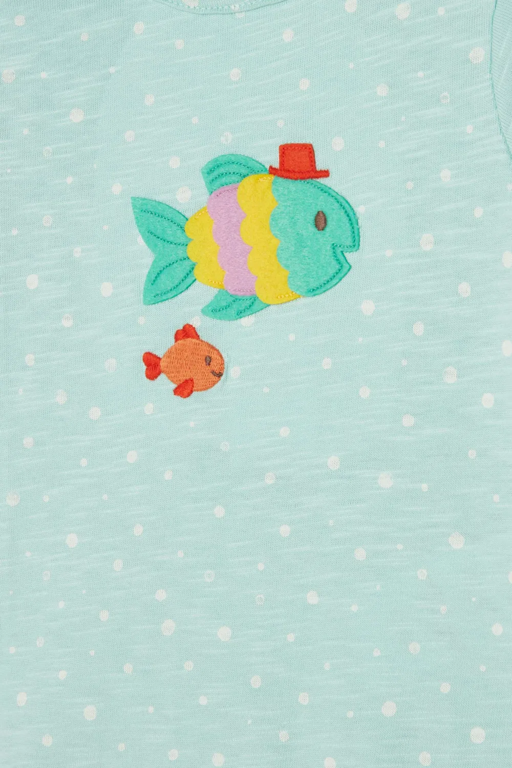 Боди-комбинезон с принтом рыбок Fancy Fish Purebaby — фото 4