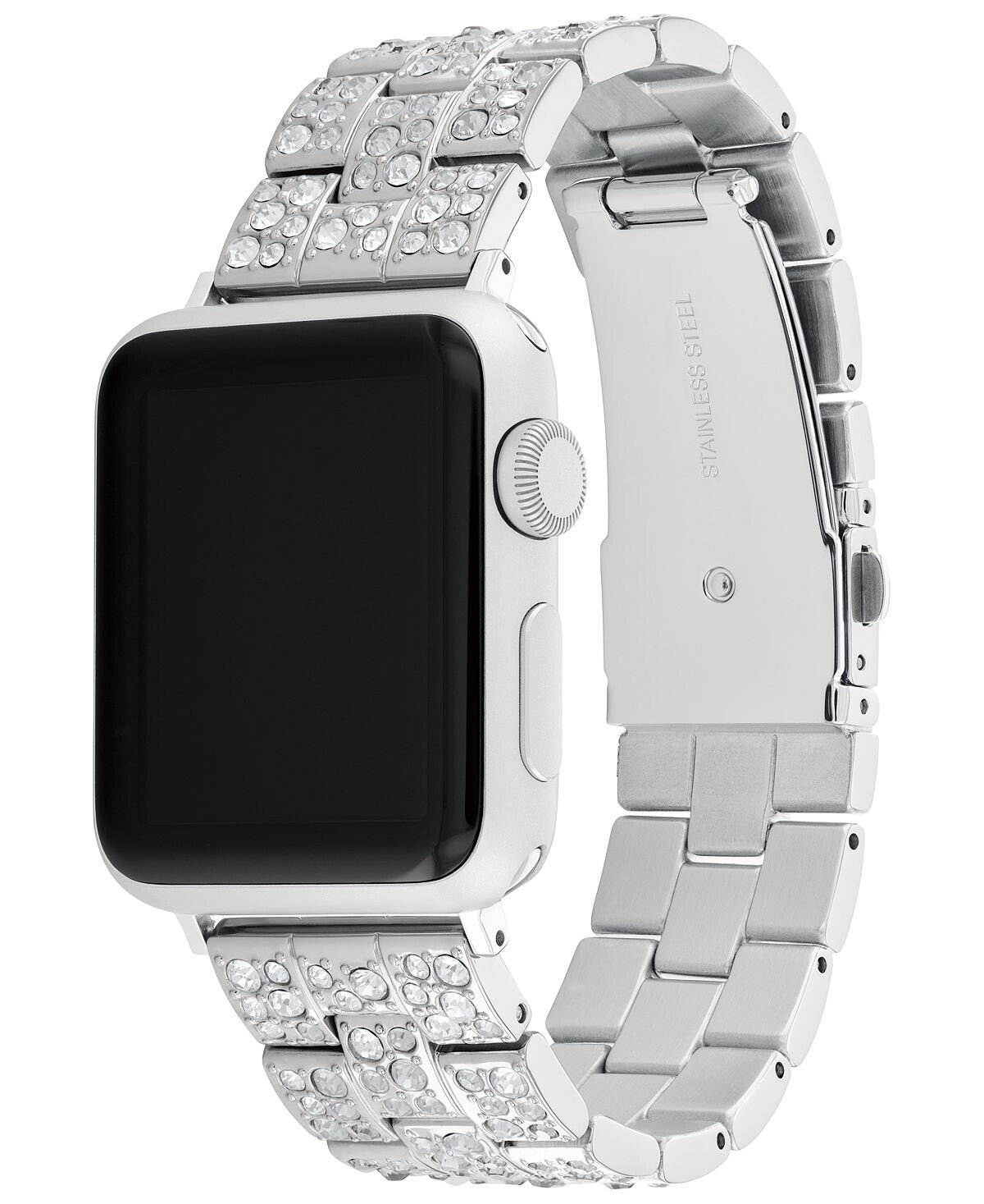 Браслет из нержавеющей стали с кристаллами apple watch, 38, 40, 41 мм COACH, мульти — фото 4