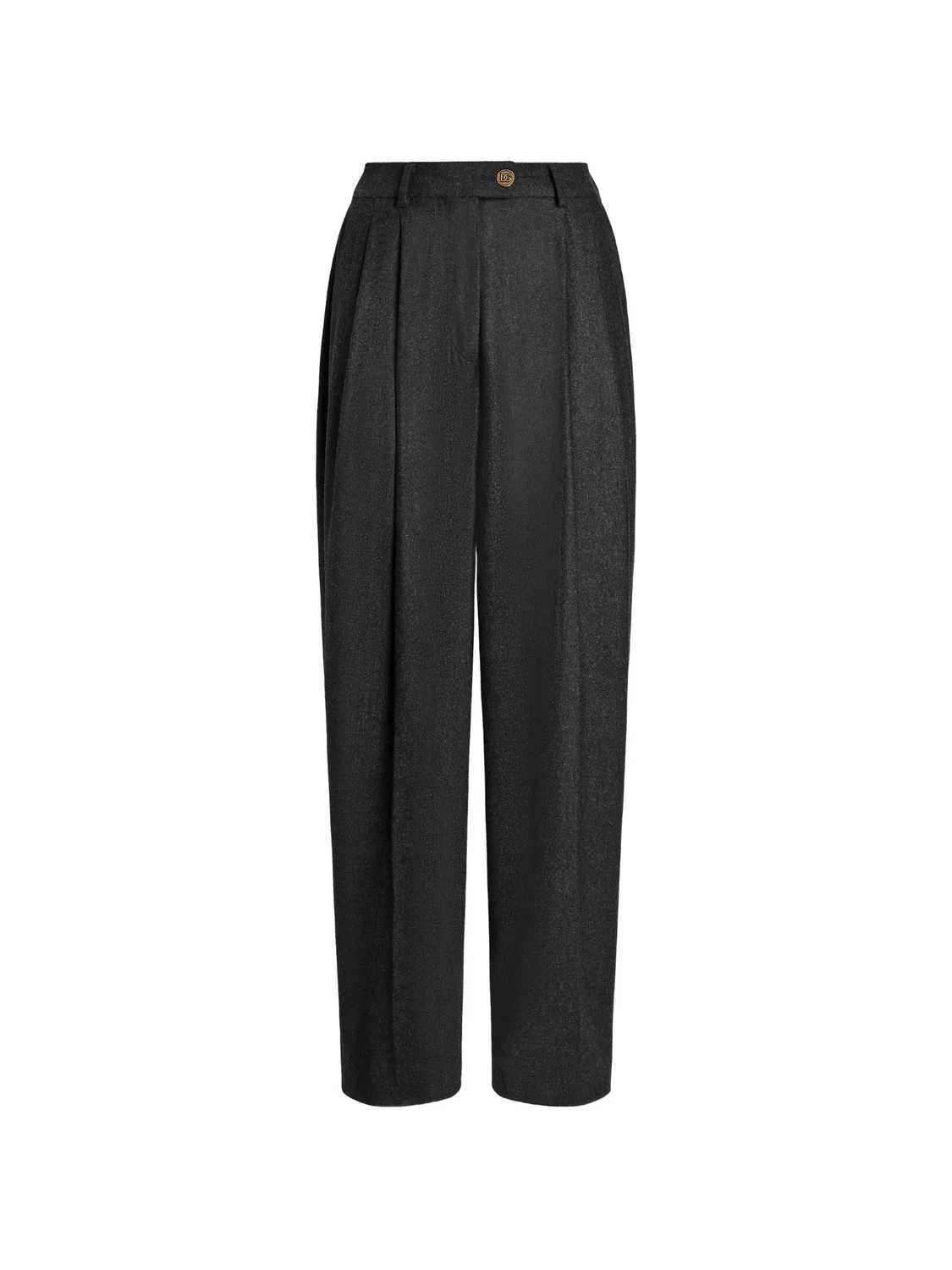 Брюки из шерстяной фланели Dolce & Gabbana, серый