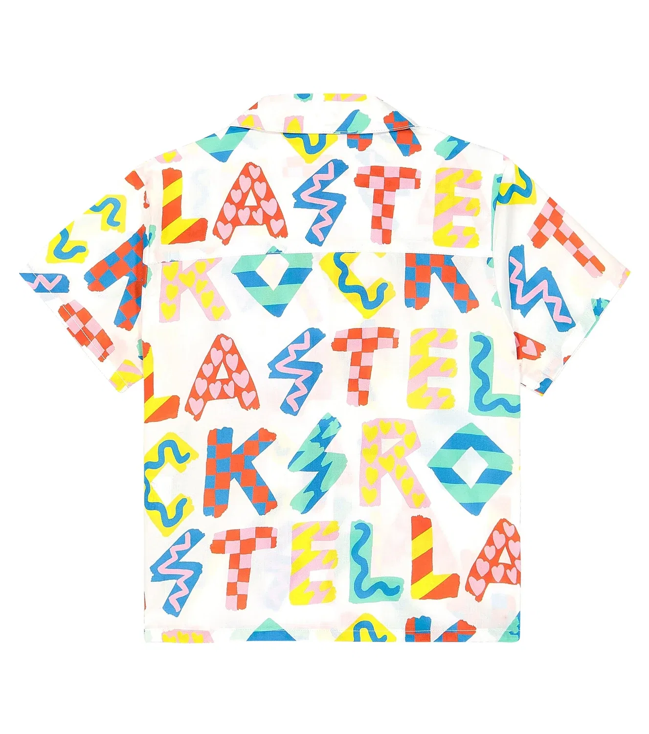 Рубашка из хлопка с принтом Stella Mccartney Kids, белый — фото 4