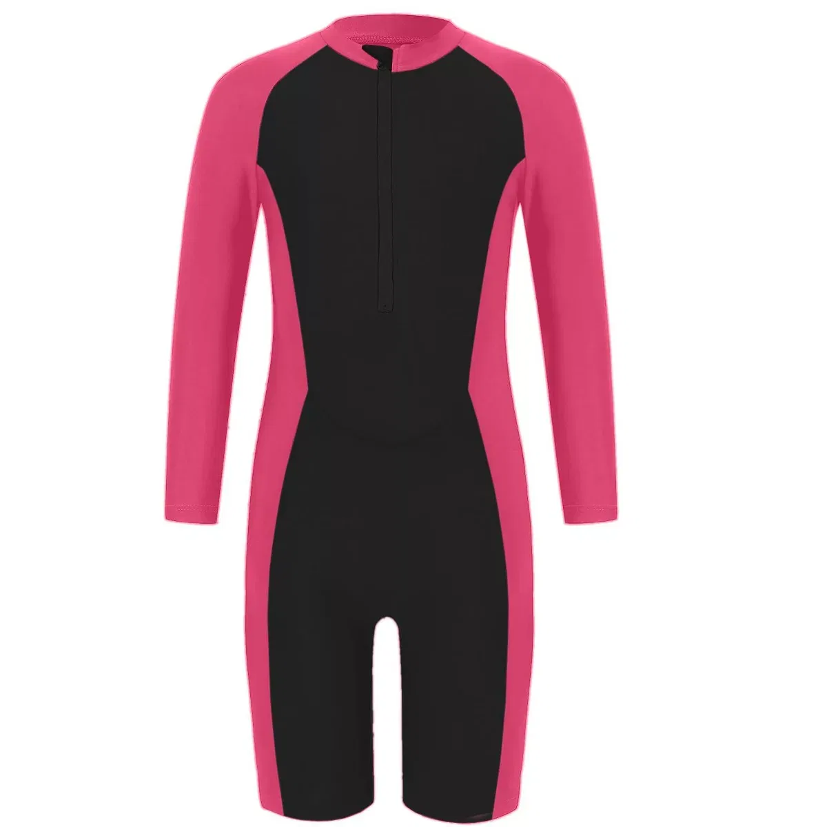 Детский купальник-рашгард с длинным рукавом ONLINE UNIQUE RTW SWIM, Hot Pink