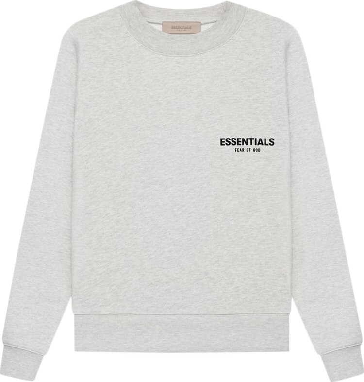 

Толстовка Fear of God Essentials Crewneck 'Light Oatmeal', серый