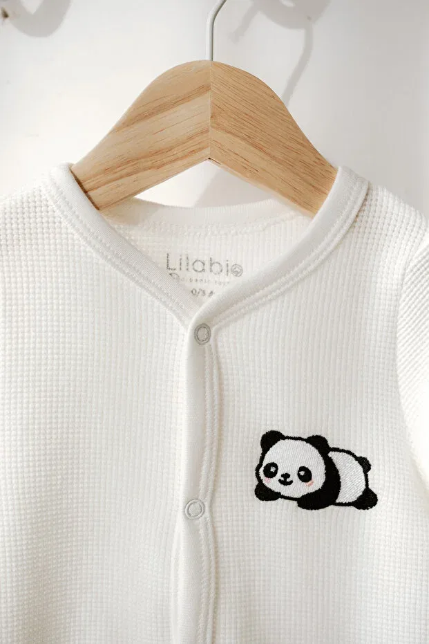 Детский комбинезон для новорожденных с длинным рукавом Lilabio, White — фото 2