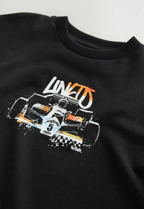Футболка с принтом Regular Fit Next race car, черный — фото 2