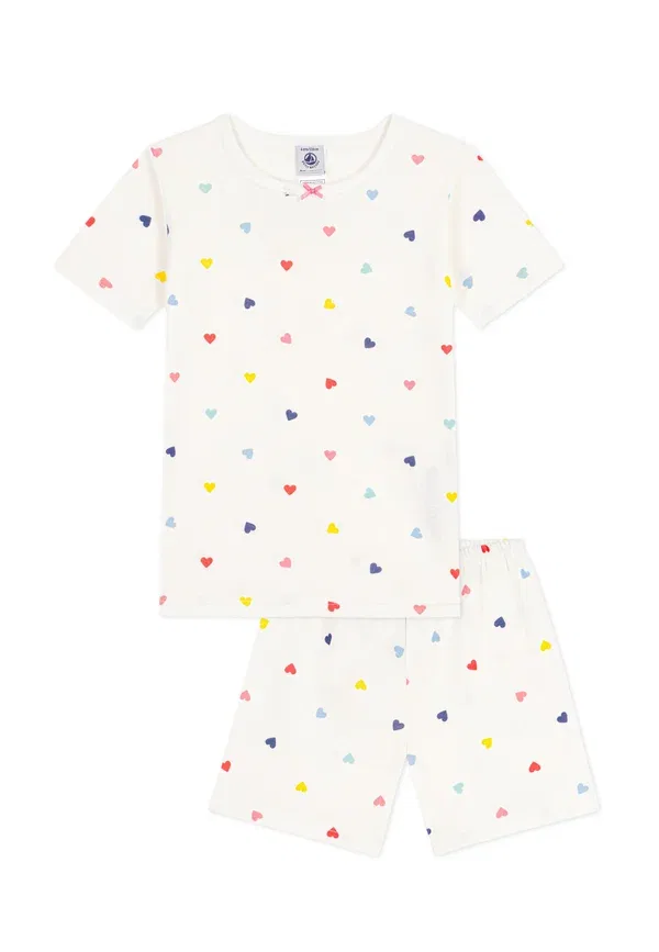 Пижамный комплект хлопковый Pyjacourt Petit Bateau, Marshmallow Multico