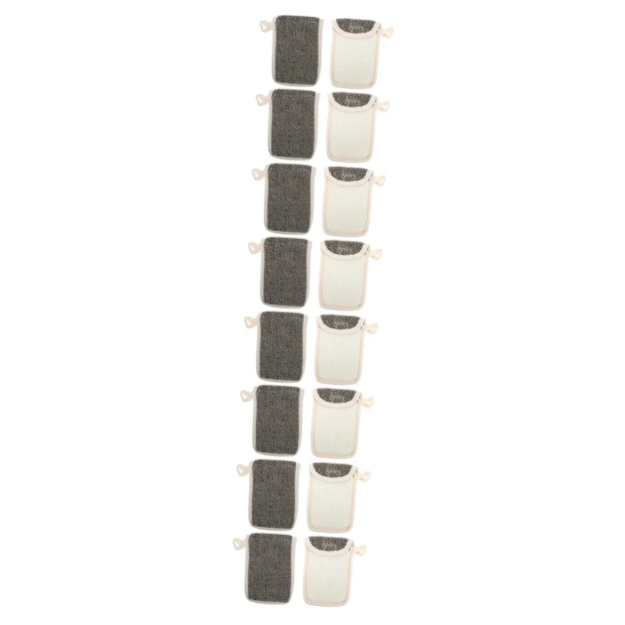 Сумка для мыла льняная Mobestech, набор 16 шт, 14x10.2x4 см, Black
