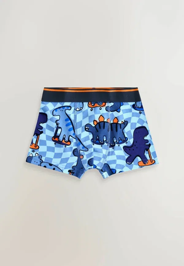 Трусы боксеры в комплекте 5 штук, динозавры, Regular fit - boxers trunks 5 pack - trunks, Next, Dino Checkerboard — фото 3