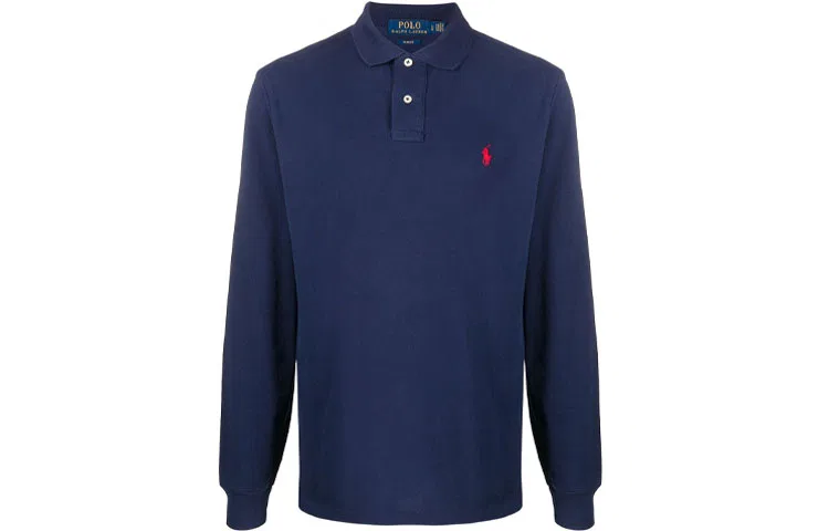 Мужской свитшот с вышивкой Polo Pony Polo Ralph Lauren, Newport Marine Blue