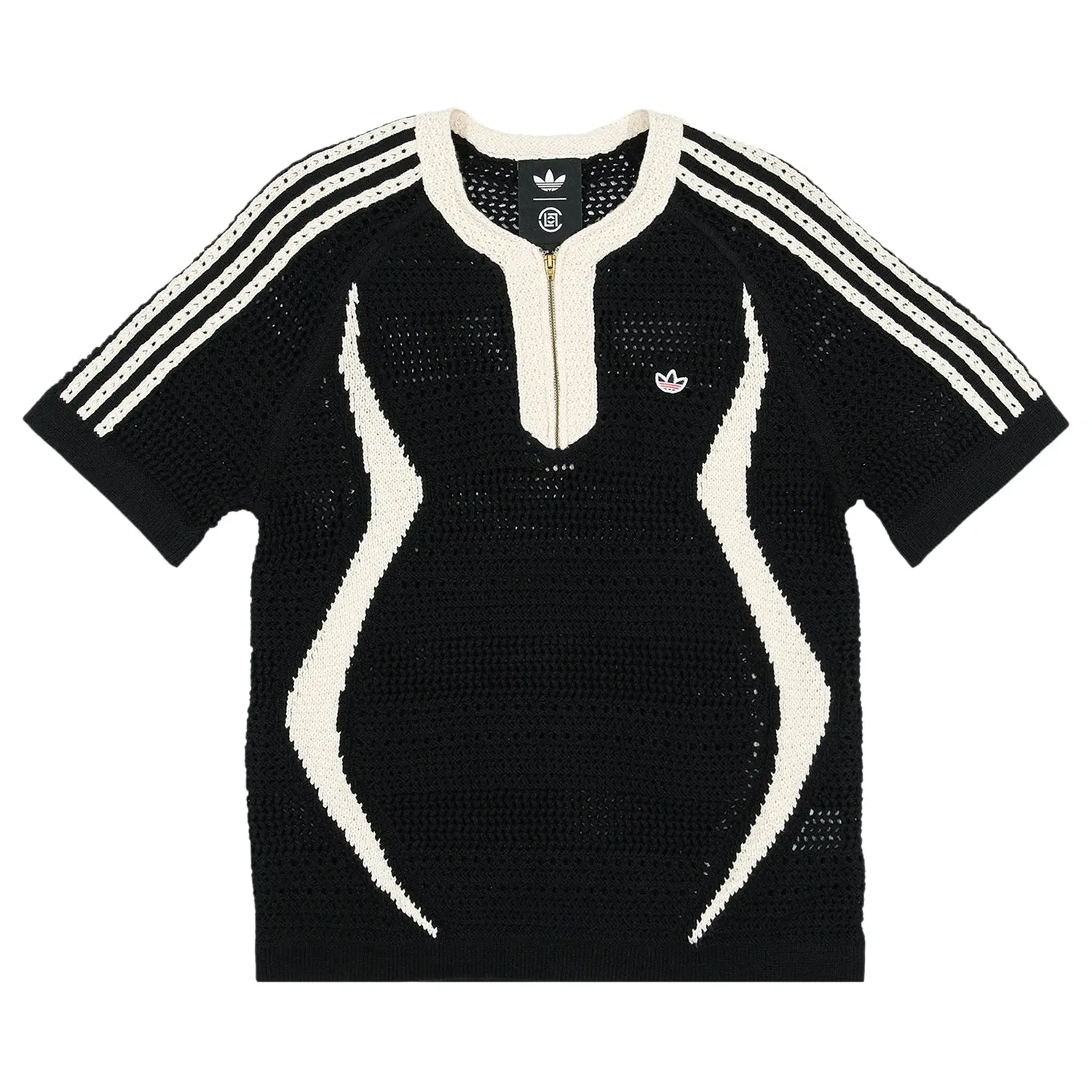 Вязаная футболка Adidas x CLOT от EDC, черный