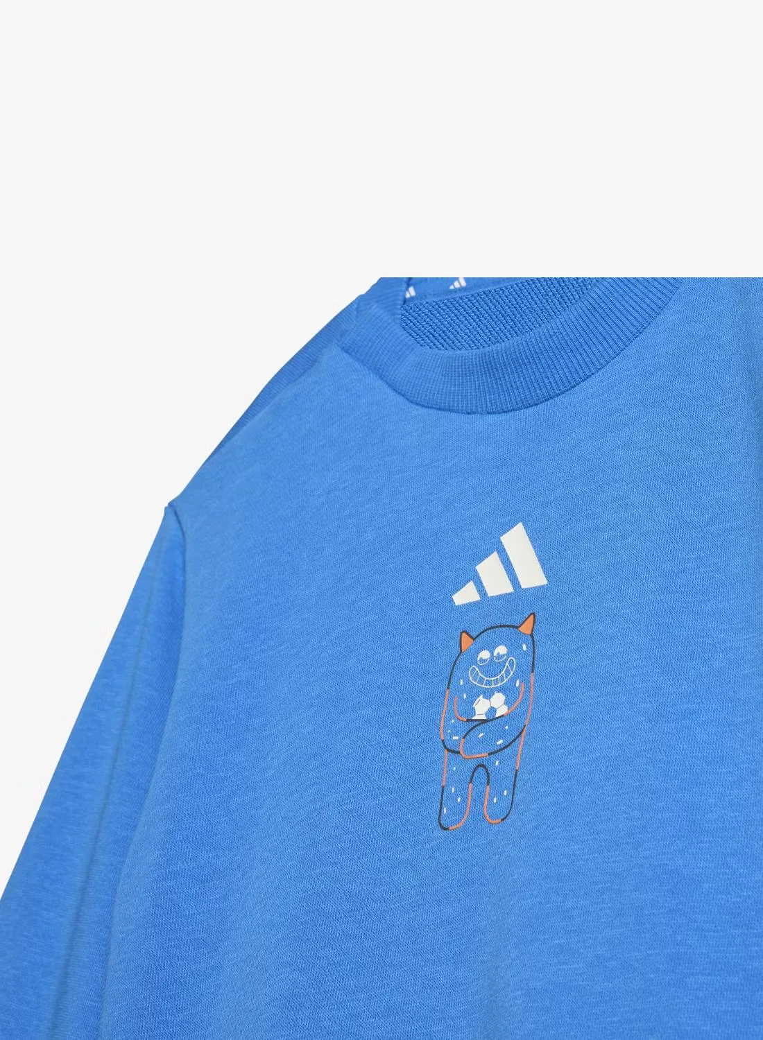 Комплект спортивный с футбольным принтом Tiro_Nster Adidas, синий — фото 3