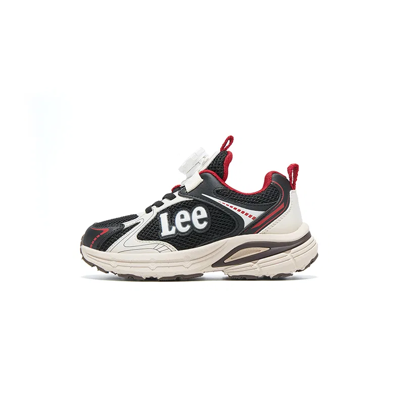 Детские кроссовки с тканевым верхом Lee, Black Red
