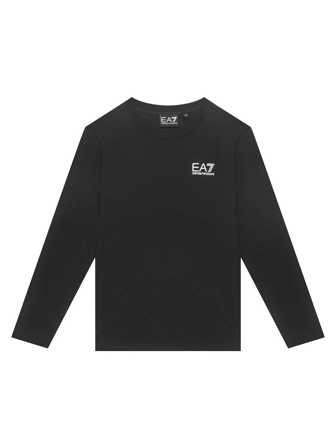 Лонгслив стандартного кроя для мальчика Ea7 Emporio Armani, черный
