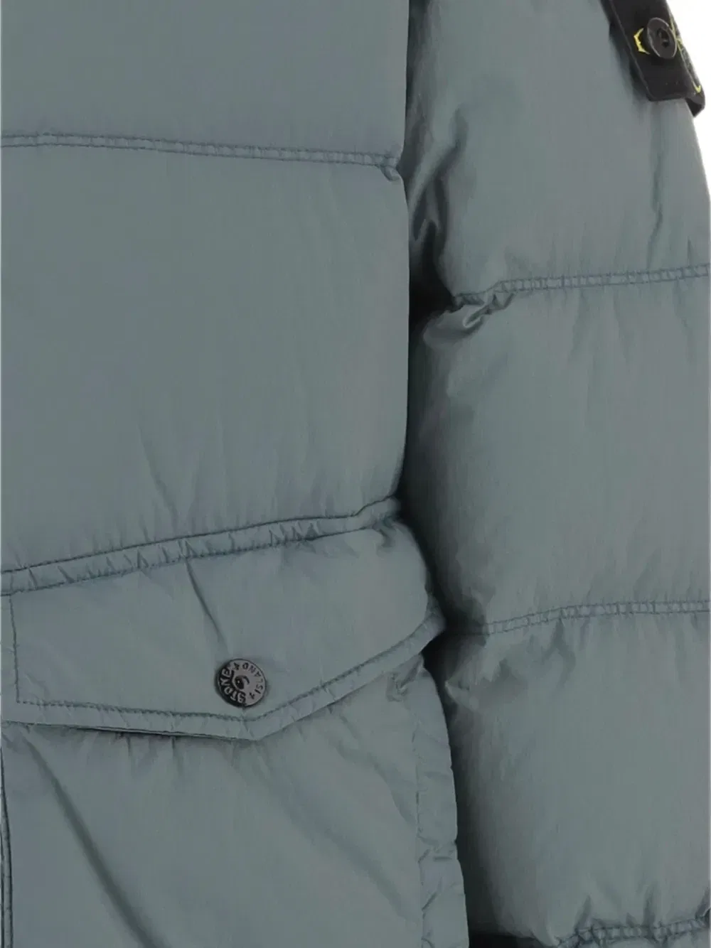 Стеганая куртка с логотипом-патчем Compass Stone Island Junior, синий — фото 3