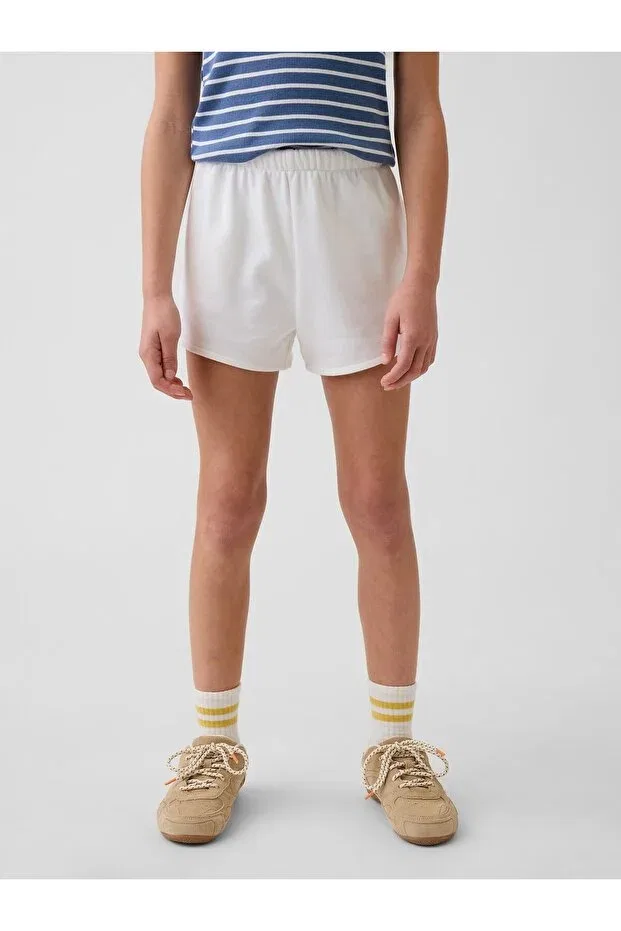 Детские шорты для девочек хлопковые Gap, White-002 — фото 4