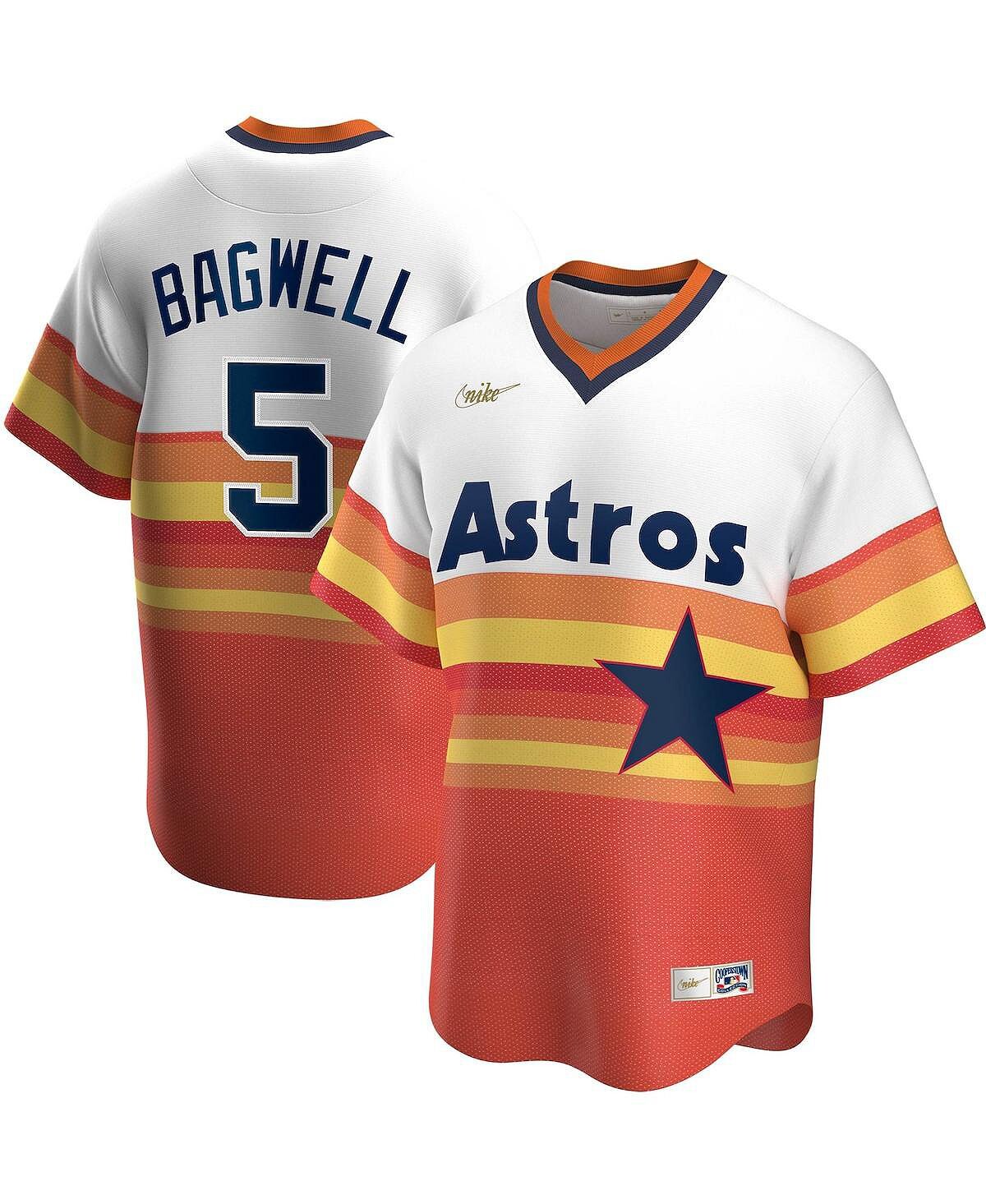 

Мужская футболка jeff bagwell white houston astros home cooperstown collection player jersey Nike, белый