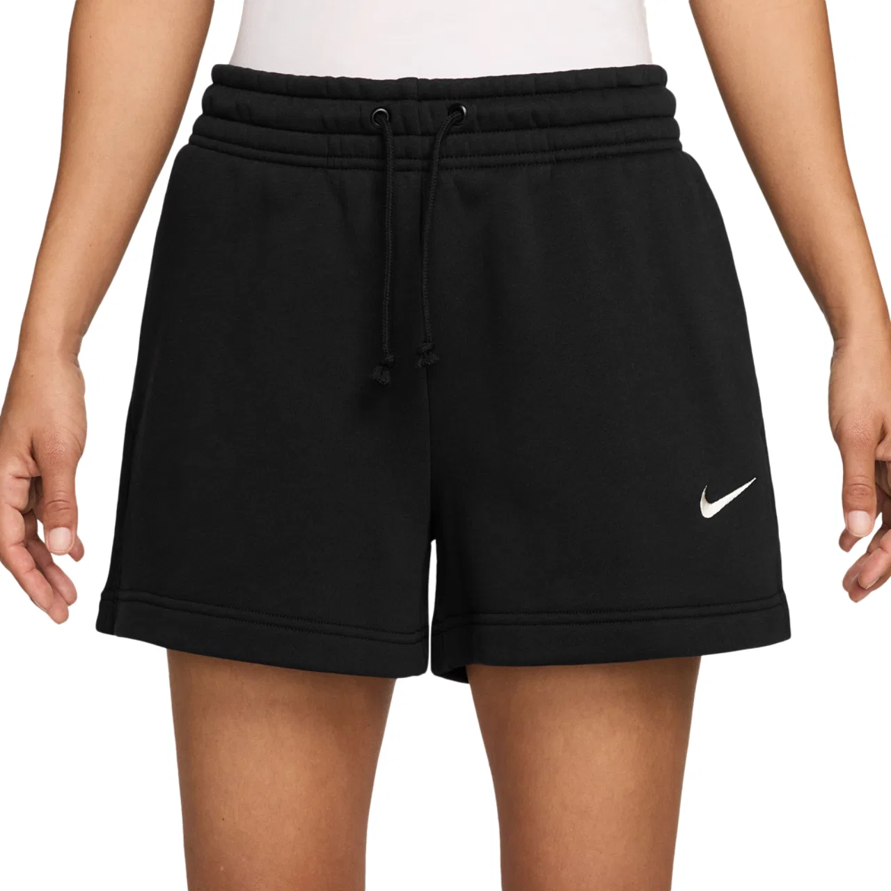 Женские шорты Phoenix Fleece MR Nike, цвет Sail/Black