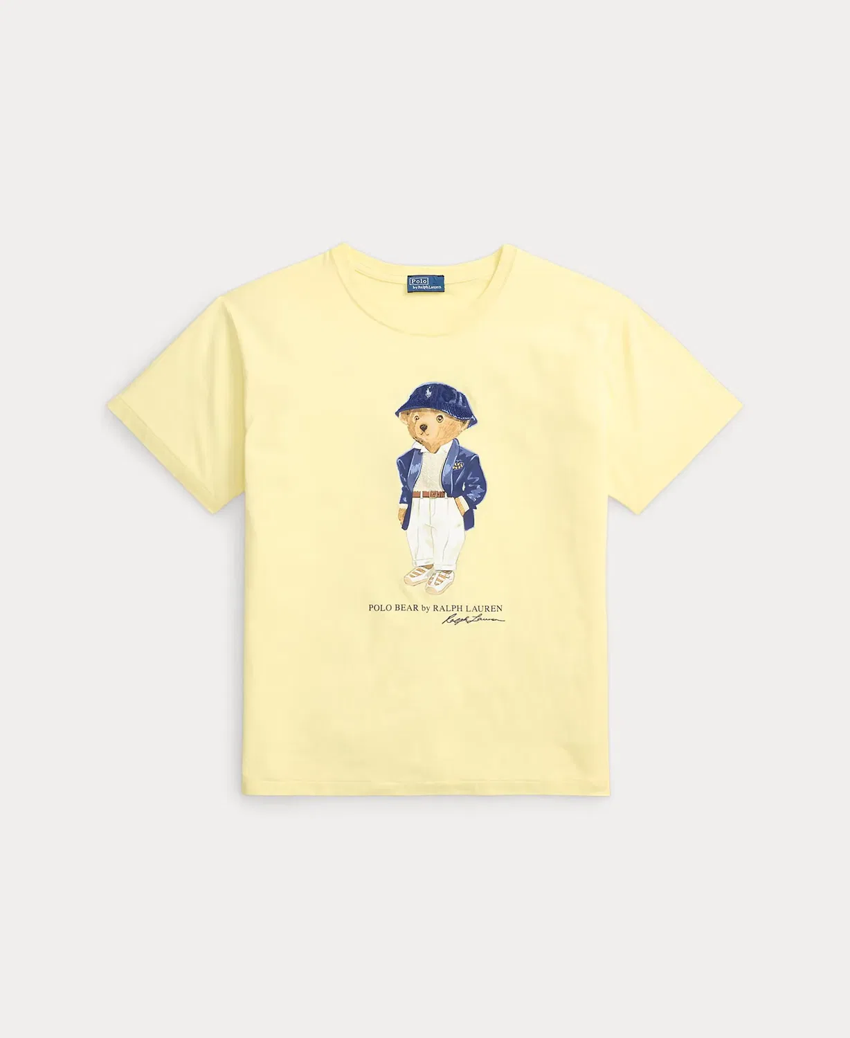 Женская футболка хлопковая с принтом Polo Bear Polo Ralph Lauren, Yellow — фото 4