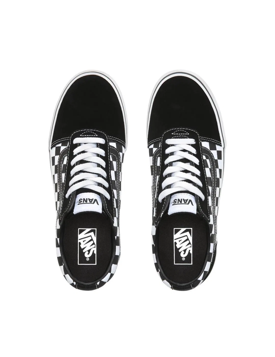 Детские кеды Vans Ward Checkered, Schwarz — фото 4