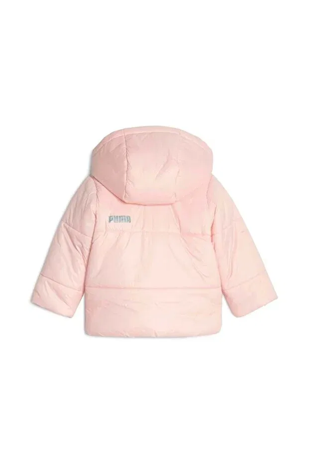 Детское пальто для девочек утепленное с капюшоном Puma, Peach Smoothie — фото 2