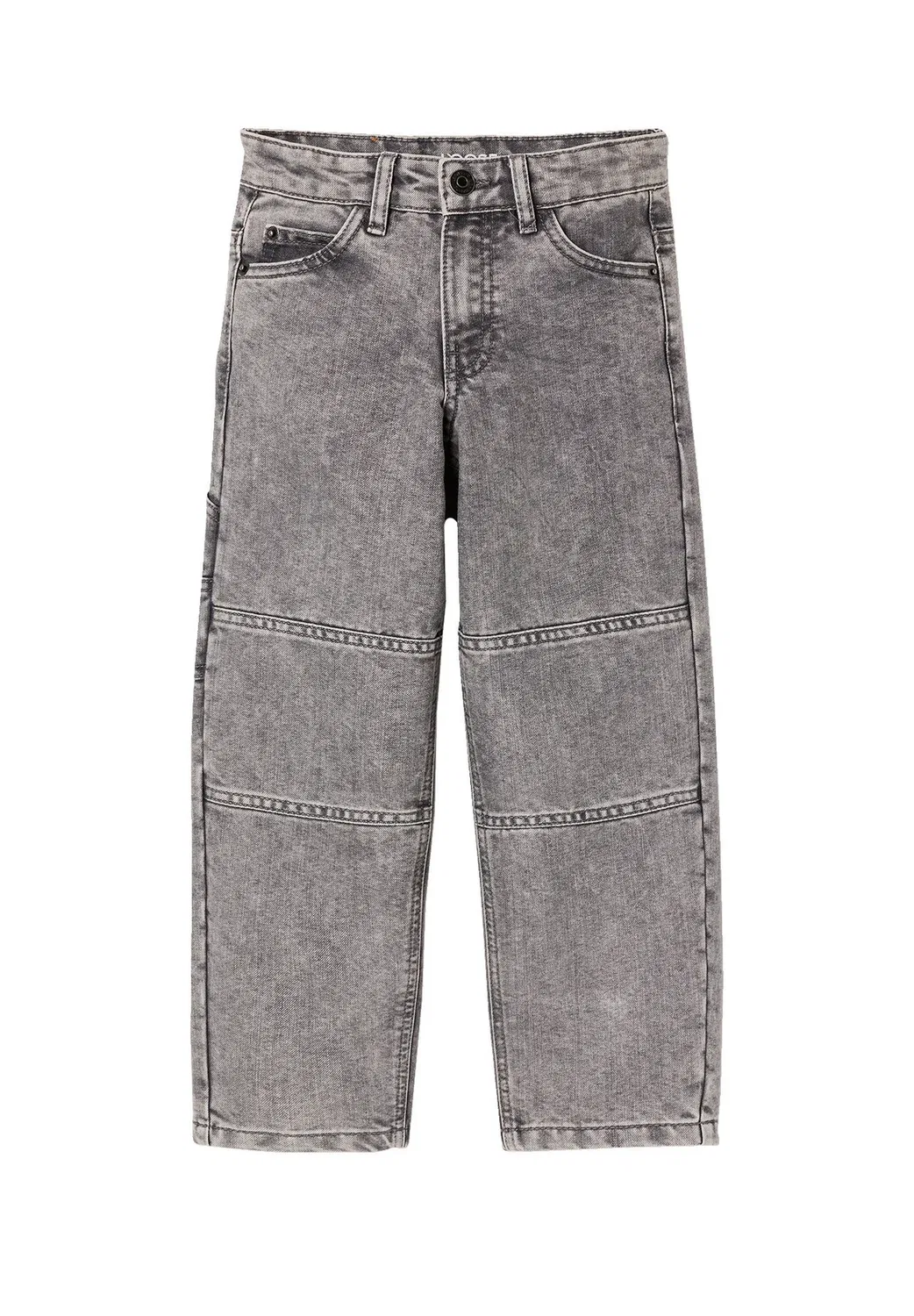 Cargojeans jungen slim, Bundweite Verstellbar - джинсы прямого кроя Vertbaudet, Grauer Denim