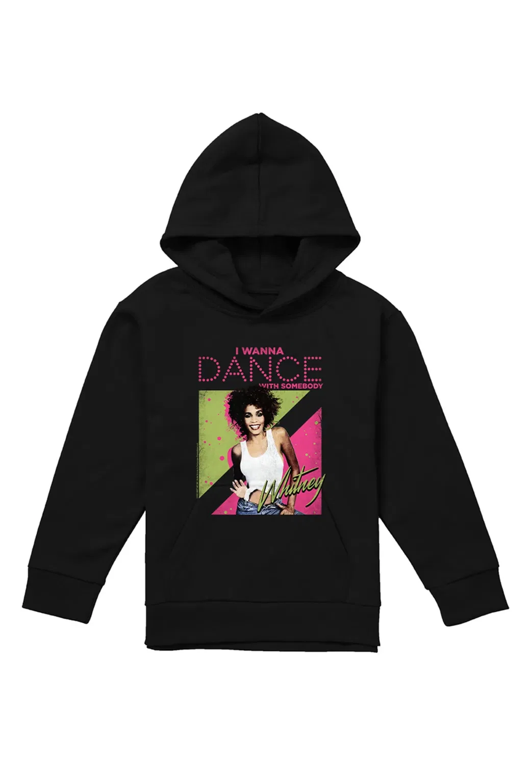 Детский худи I Wanna Dance Youth Whitney Houston, Black