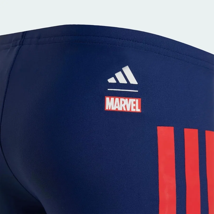 Детские спортивные шорты с принтом Marvel Spiderman Swim adidas, Темно-синий — фото 4