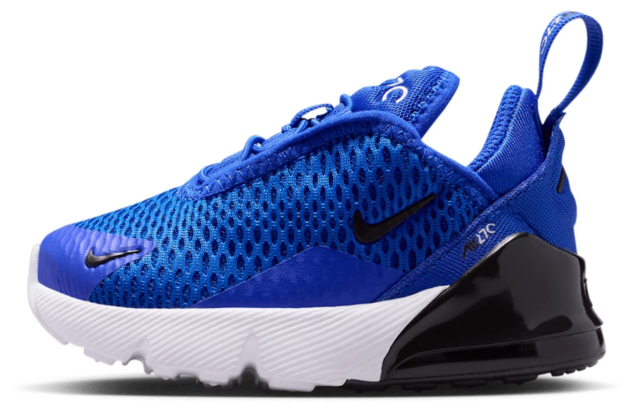 Кроссовки для мальчиков Air Max 270 Nike, цвет Racer Blue/Black/White — фото 2