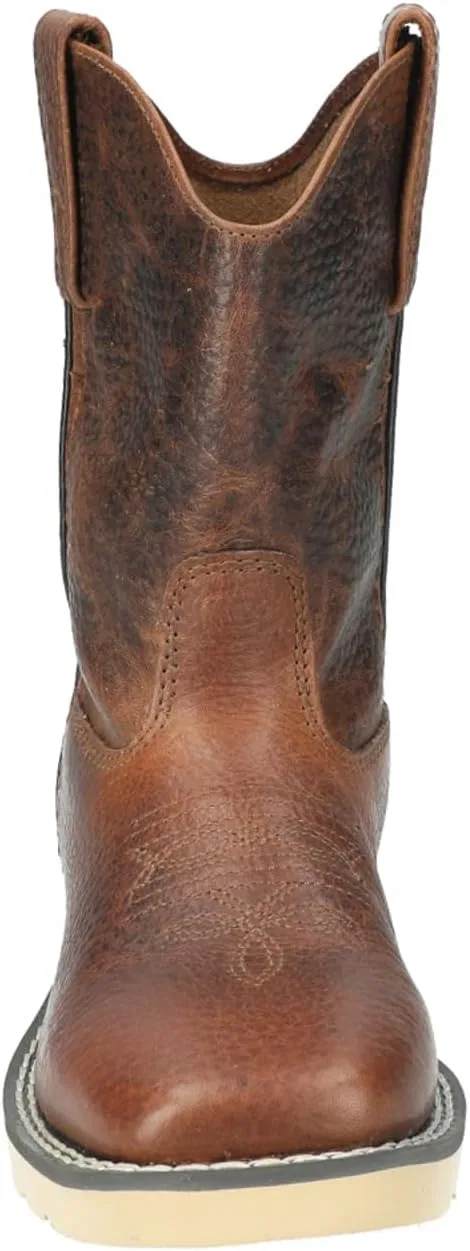 Детские ботинки для мальчиков с квадратным носком Smoky Mountain Childs Branson SqToe Boot, Brown — фото 2