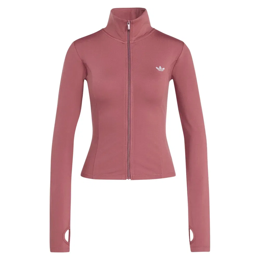 Женский свитшот с молнией Essentials Polyester Track Adidas Originals, Pink — фото 3