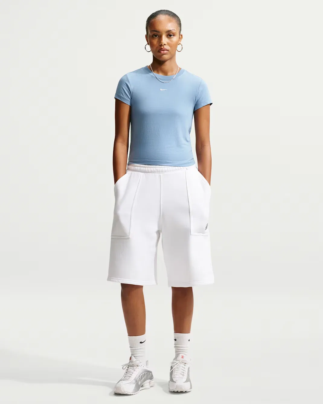 Женская футболка Nike Sportswear Chill Knit, Work Blue — фото 4